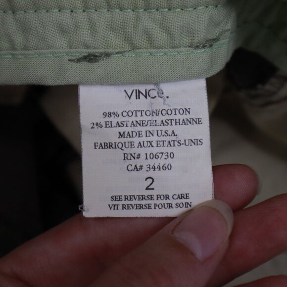 Vince Bermuda Shorts Womens 2 Brown Utilitarian Minimalist Neutral Normcore Long - Picture 4 of 16